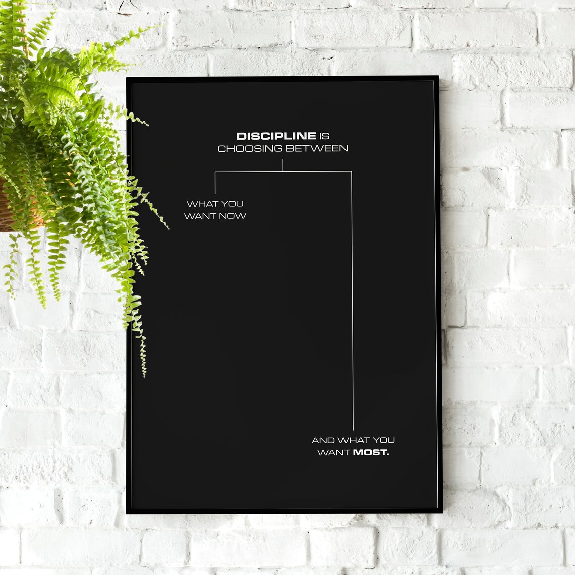 Discipline Is Choosing Between Jocko Willink Art Print