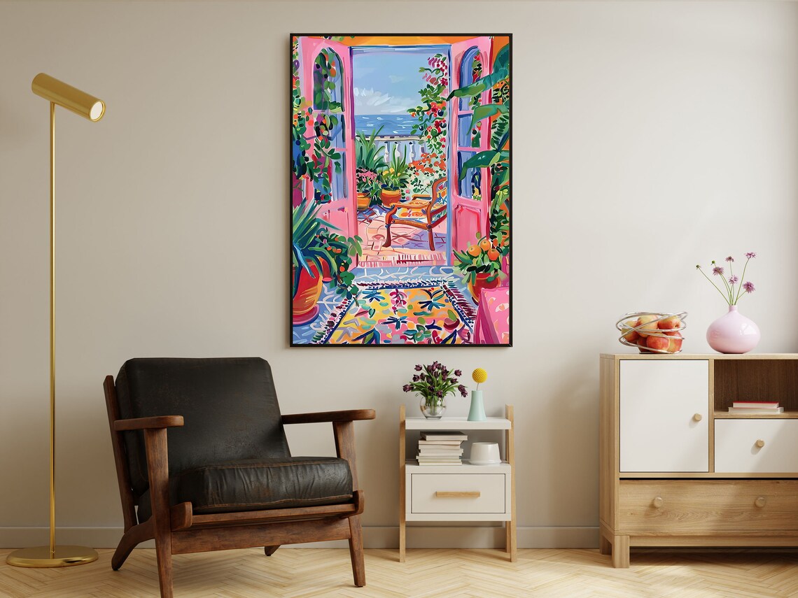 Matisse Balcony Flowers Vintage Botanical Art Print - Image 4