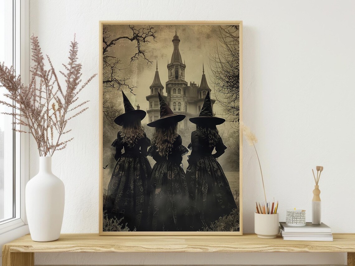 Three Witches Halloween Poster - Image 4