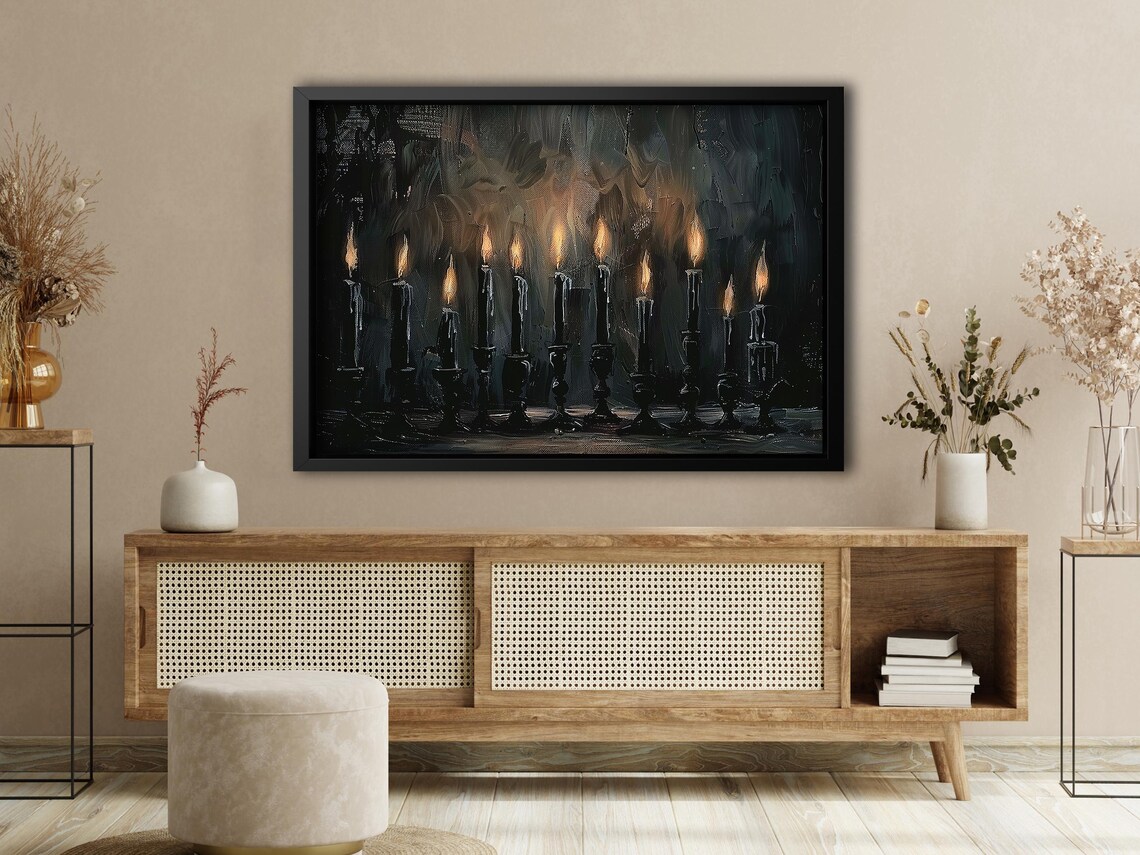 Vintage Dark Candles and Light Witch Poster Print - Image 4