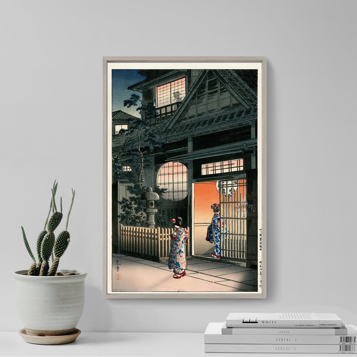 Tsuchiya Koitsu Araki Street In Yotsya 1935 Ukiyo-E Art Print