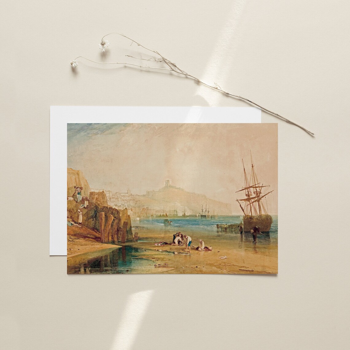 William Turner Scarborough Town And Castle Art Print - Image 4