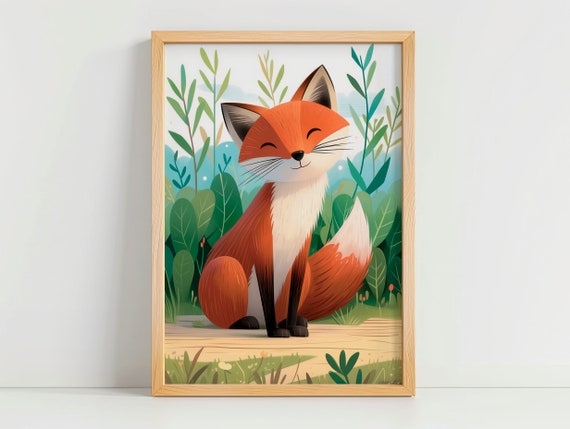 Cute Little Fox Childrens Room Decoration By Tendre Imaginaire Ideal For Interior