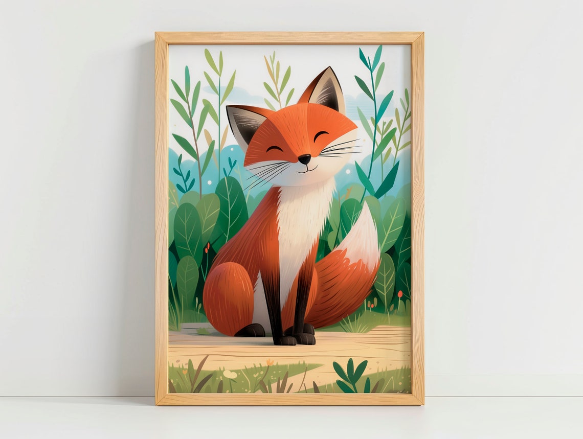 Cute Little Fox Childrens Room Decoration By Tendre Imaginaire Ideal For Interior