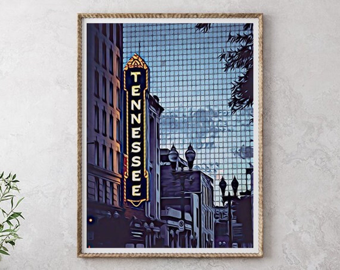 Knoxville Art Tennessee Art Knoxville Knoxville Print Tennessee Knoxville Gift Tennessee Poster Knoxville Painting Knoxville Poster