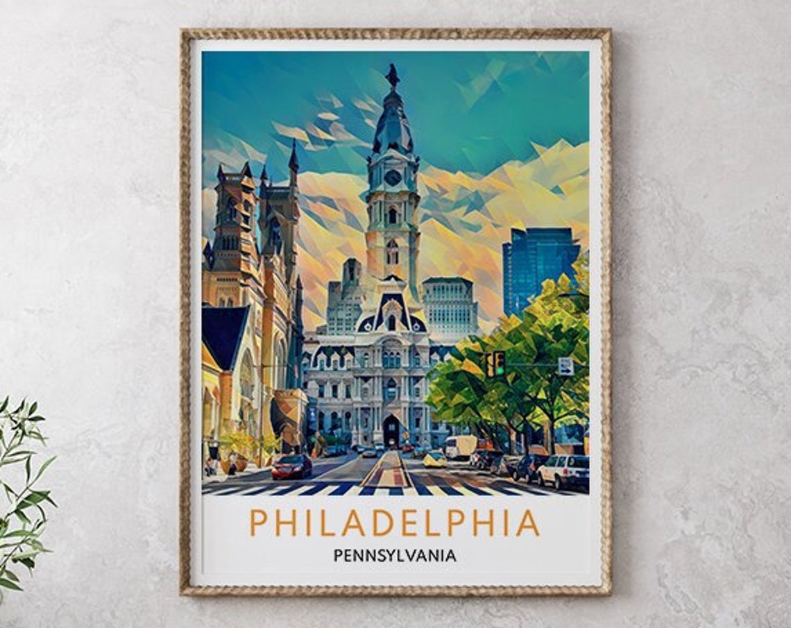 Philadelphia Print Philadelphia Wall Art Philadelphia Art Philadelphia Poster Philadelphia Art Print Philadelphia Decor Pennsylvania - Image 2