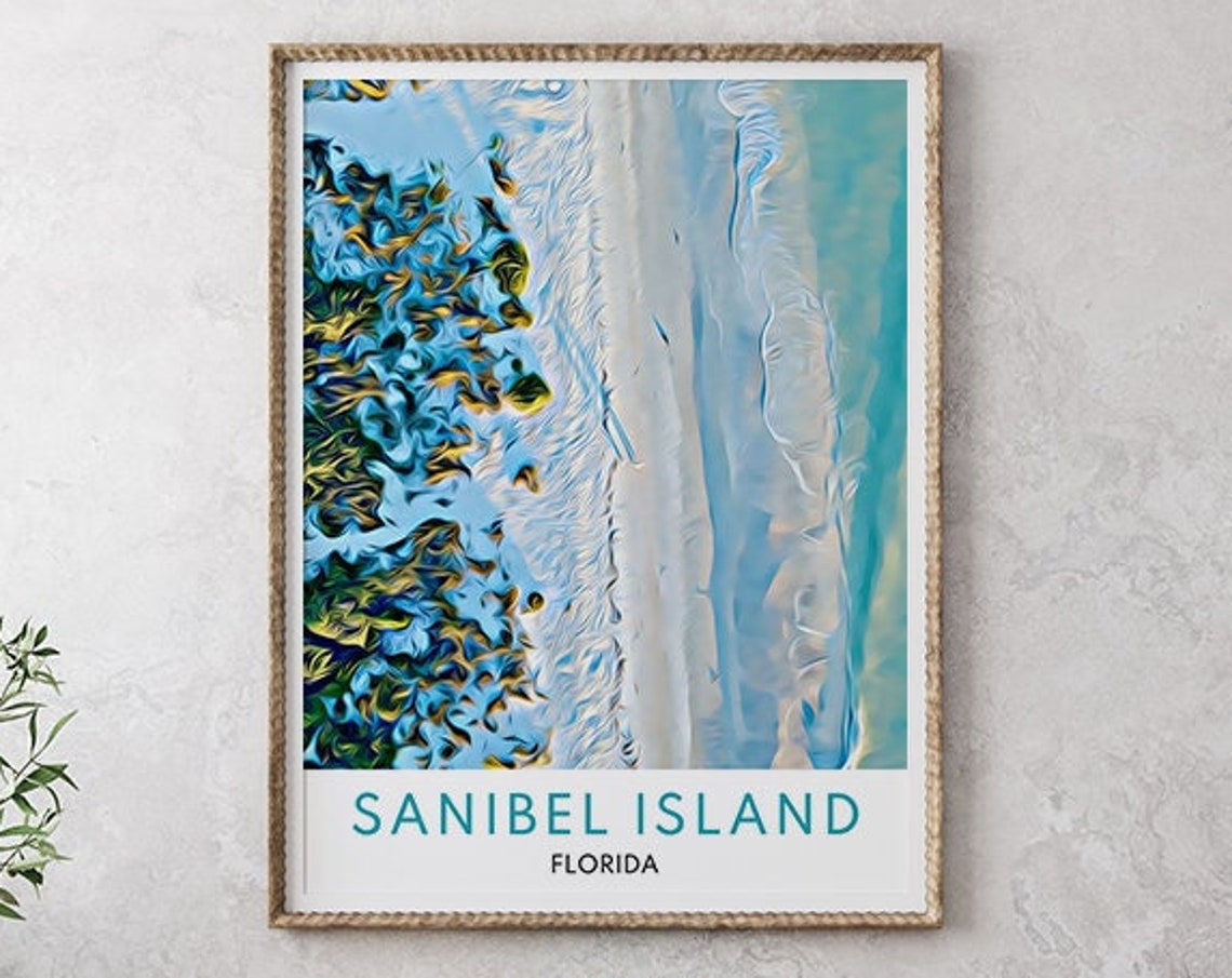 Sanibel Island Art Sanibel Island Gift Sanibel Island Wall Art Sanibel Island Print Sanibel Island Florida Florida Art Florida Print - Image 2