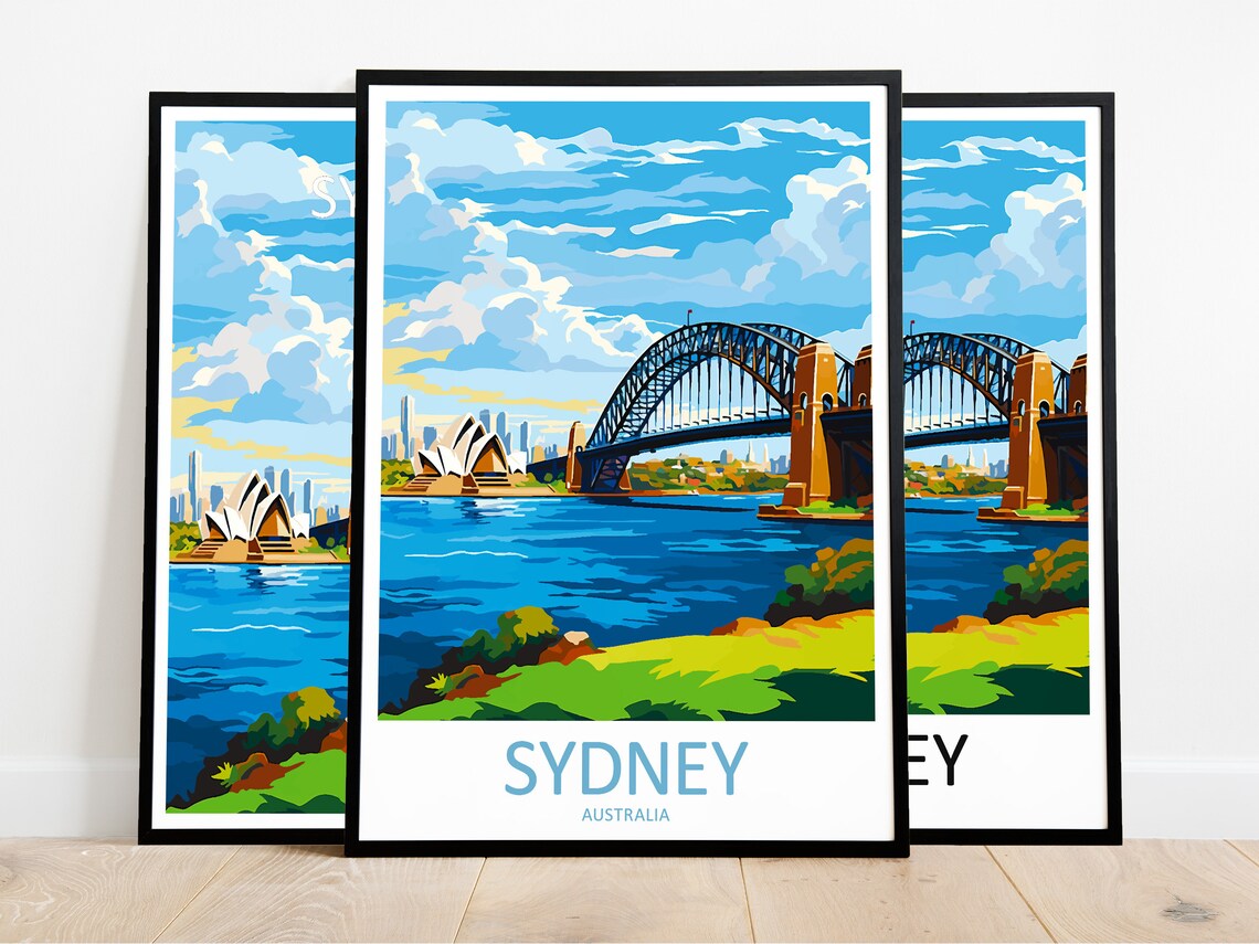 Sydney Travel Print, Australia Home Decor - Image 3