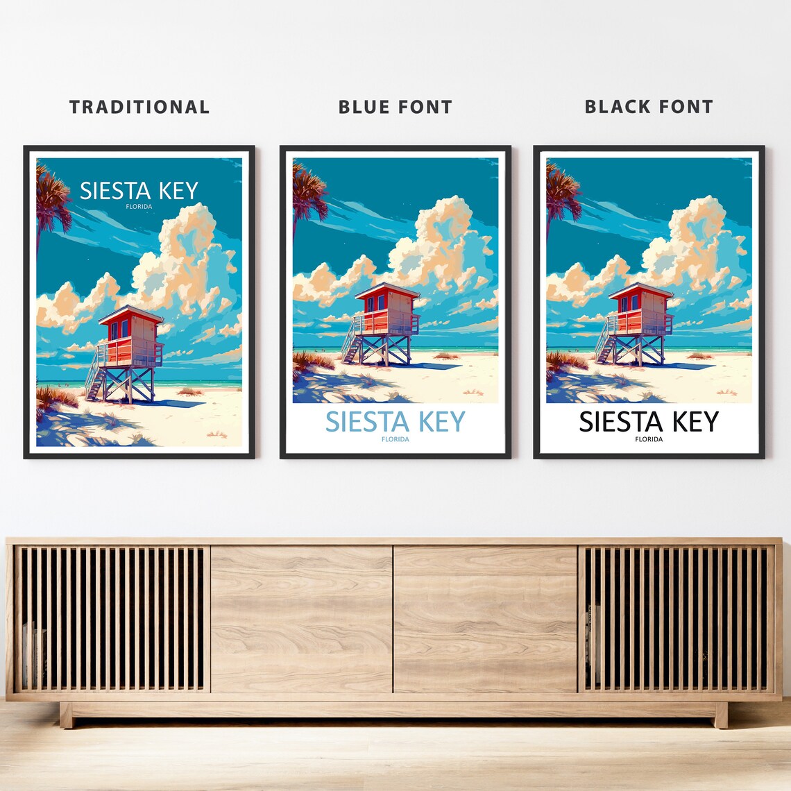 Siesta Key Travel Poster, Florida Home Decor - Image 2