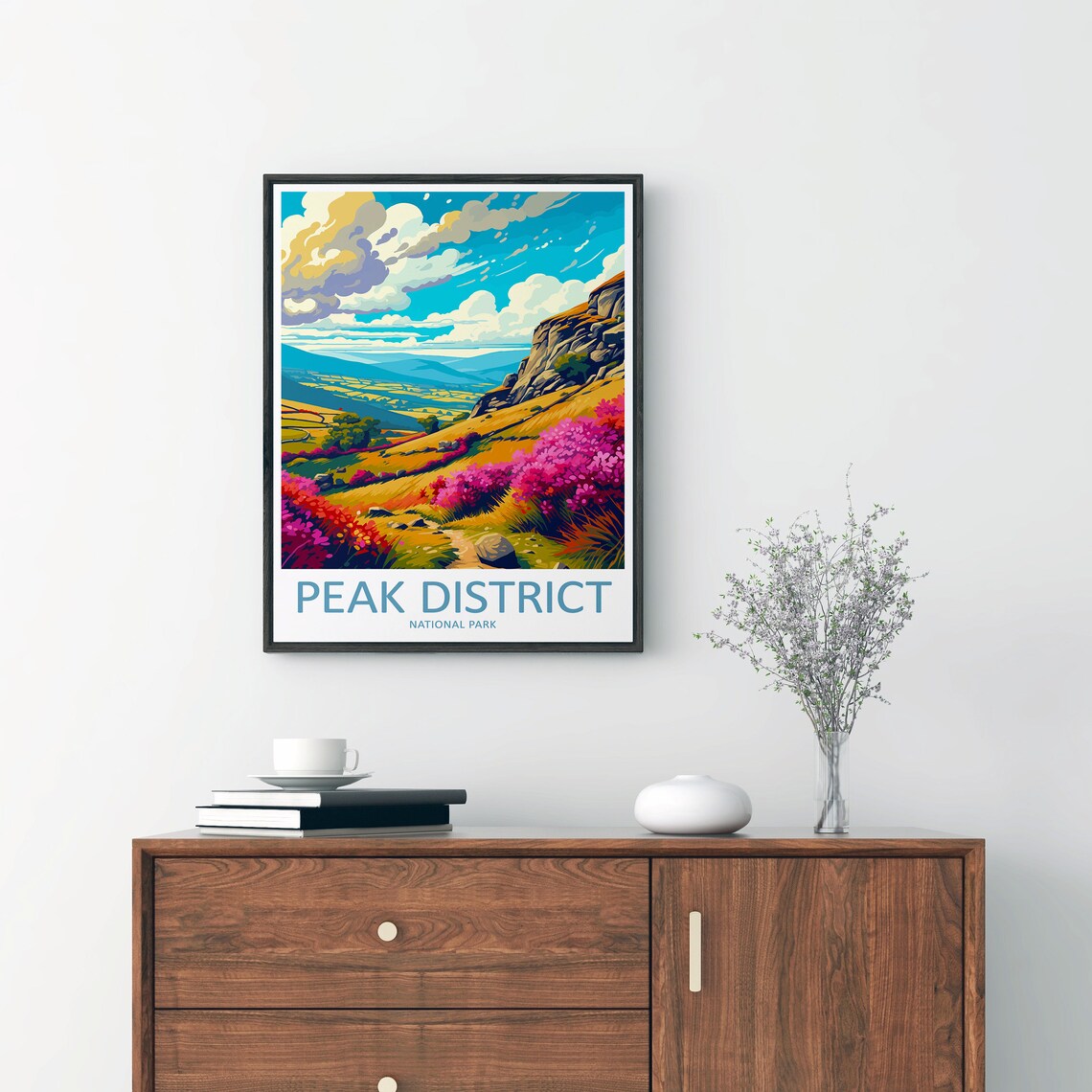 Peak District National Park Travel Poster, Landscape - Image 2