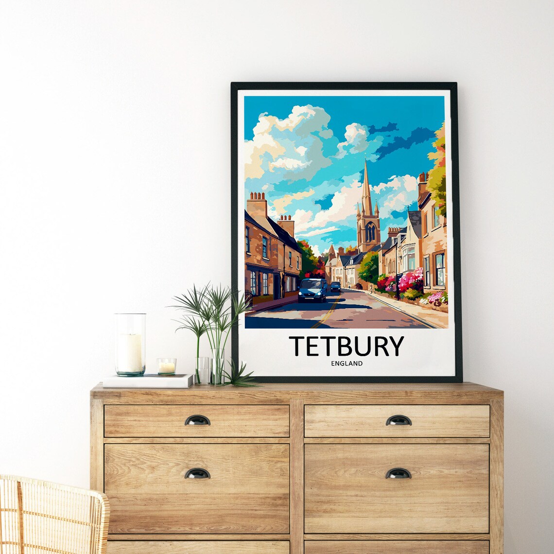 Tetbury Travel Poster, England Home Decoration - Image 3
