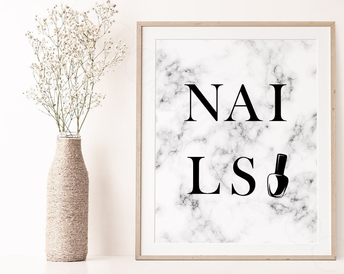 Nail Tech Gifts Salon Quotes, Nail Decor Art Print