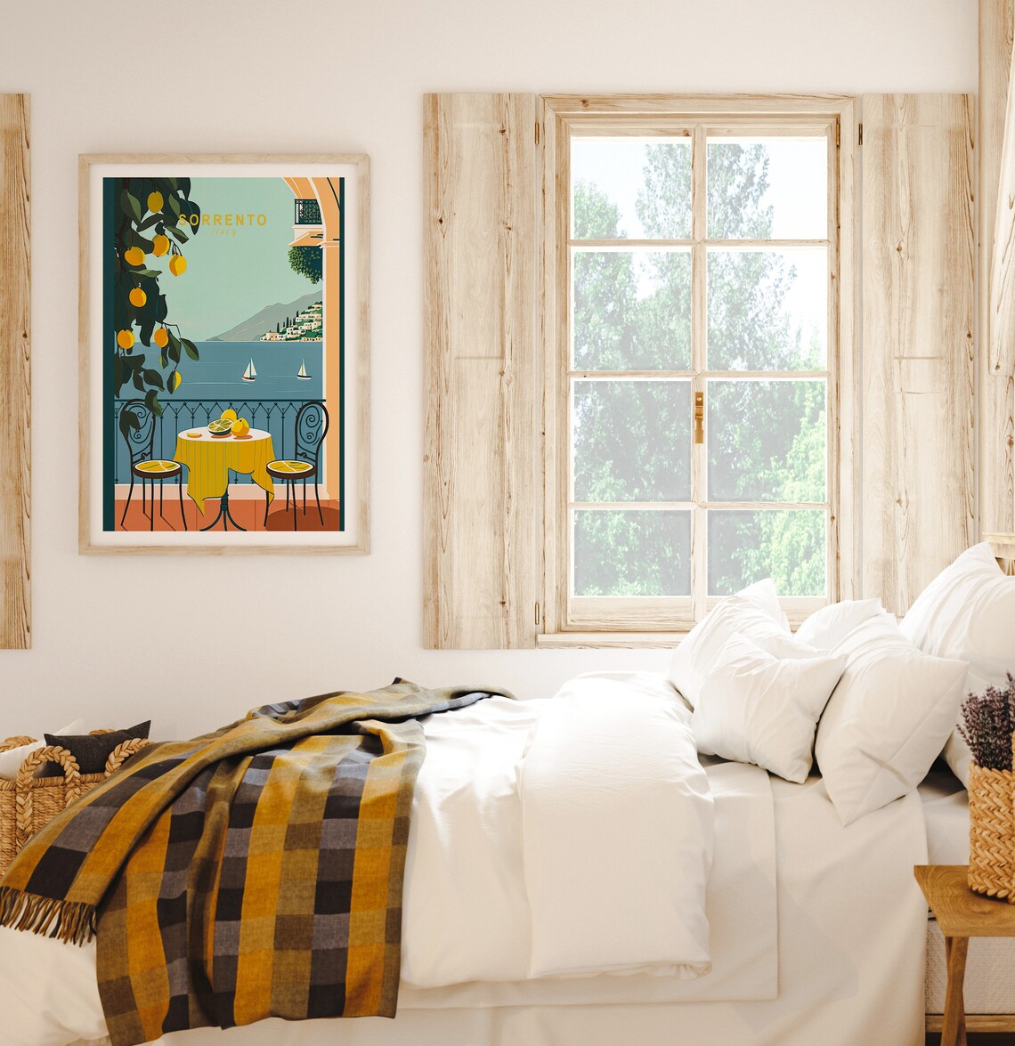 Sorrento Italy Lemons Coast Travel Poster Print - Image 2