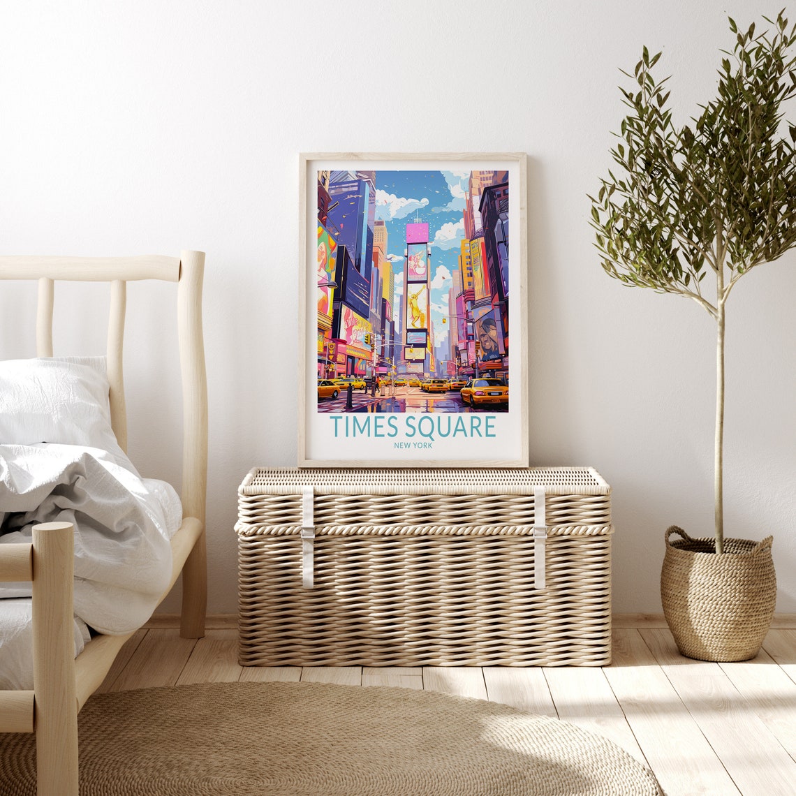 Times Square New York Travel Print New York City Travel Poster New York Wall Art Travel Poster Travel Print Traveler Home Decor - Image 3