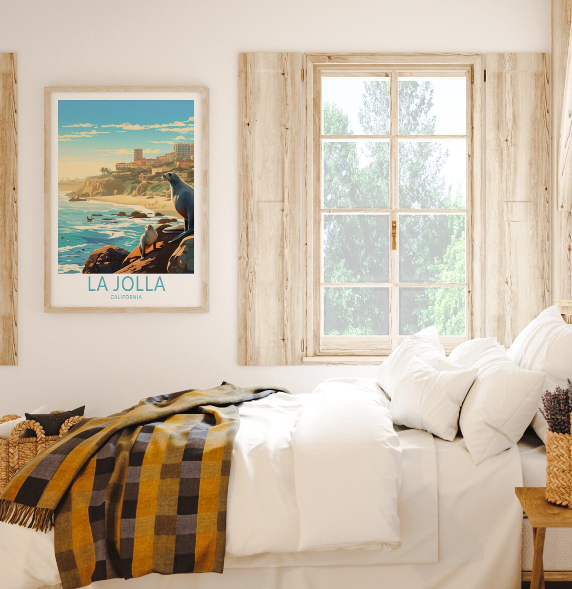 La Jolla California Travel Poster, San Diego Coast - Image 2