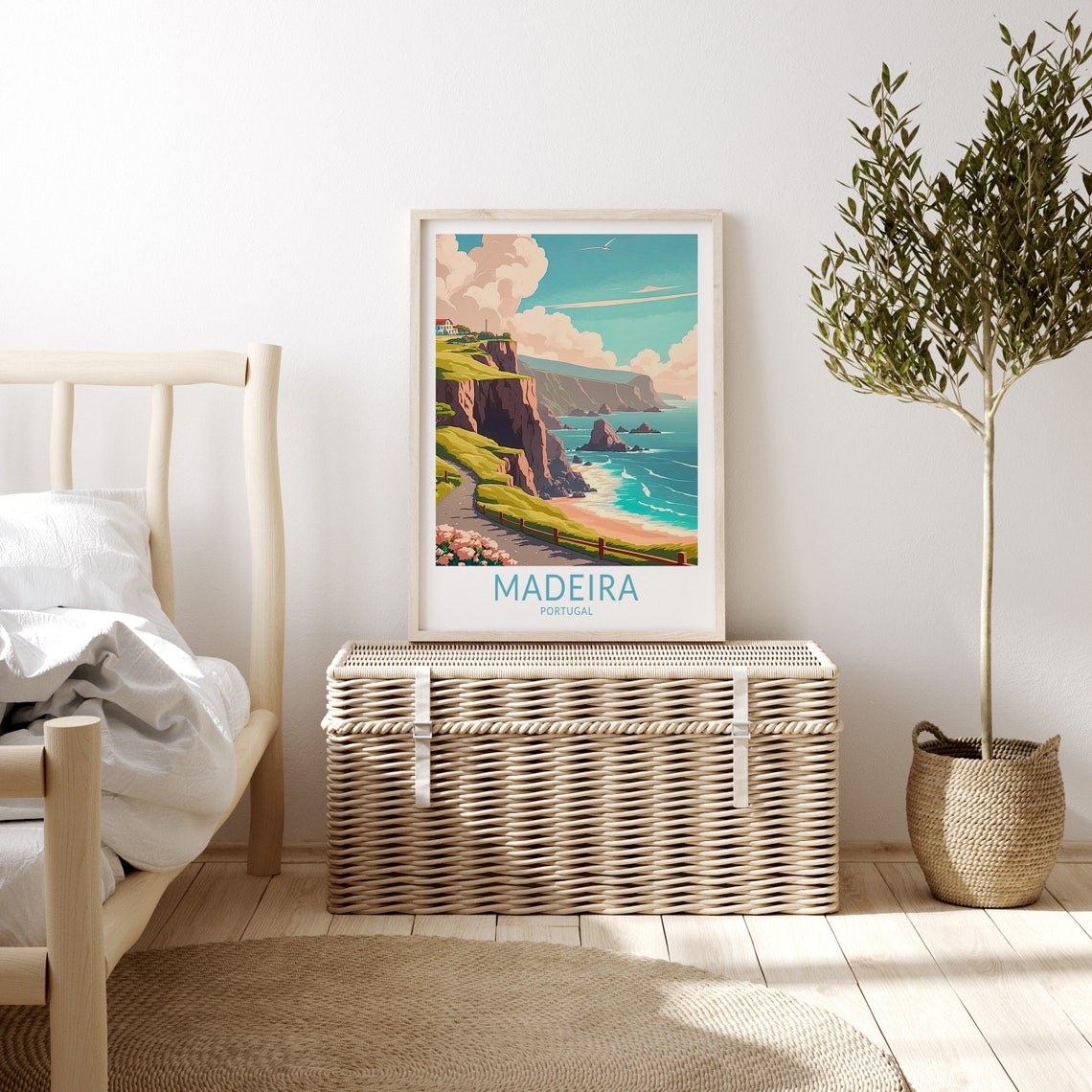 Madeira Portugal Travel Poster Wall Art Madeira Poster Landscape Wall Art Madeira Portugal Travel Print Travel Gift - Image 3
