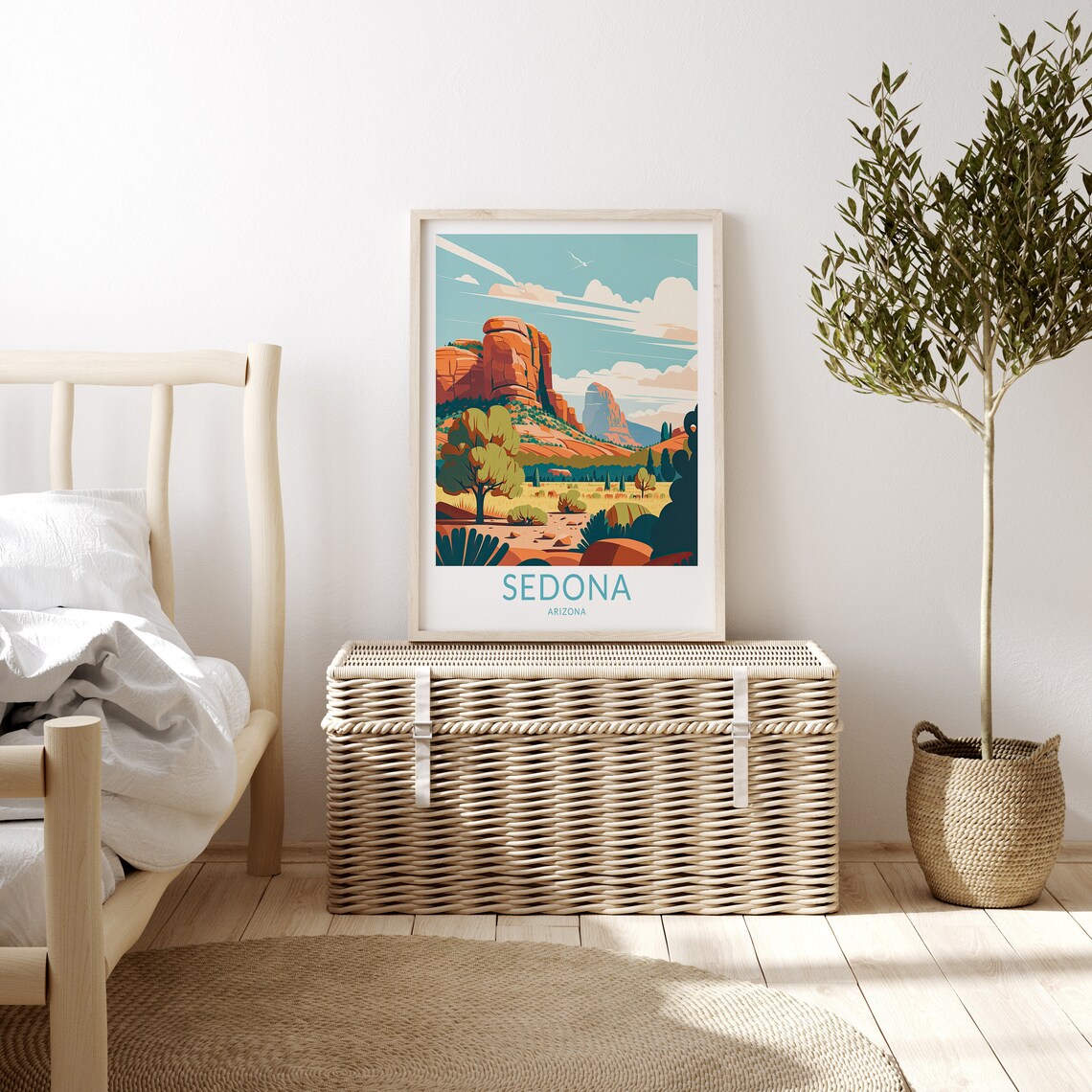Sedona National Park Travel Poster, Arizona Wall Art - Image 3