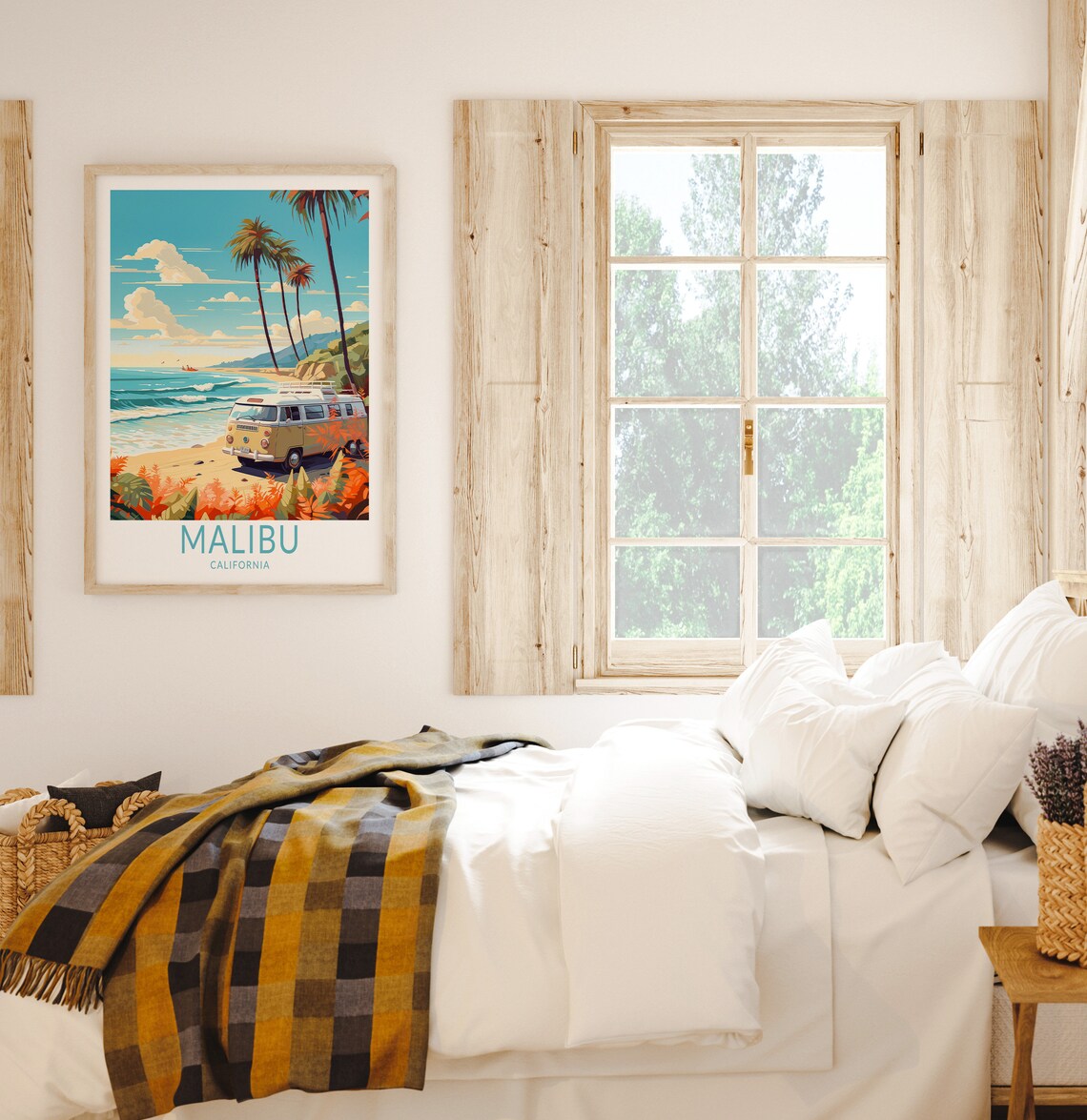 Malibu Coastal California Travel Poster, USA Travel - Image 2