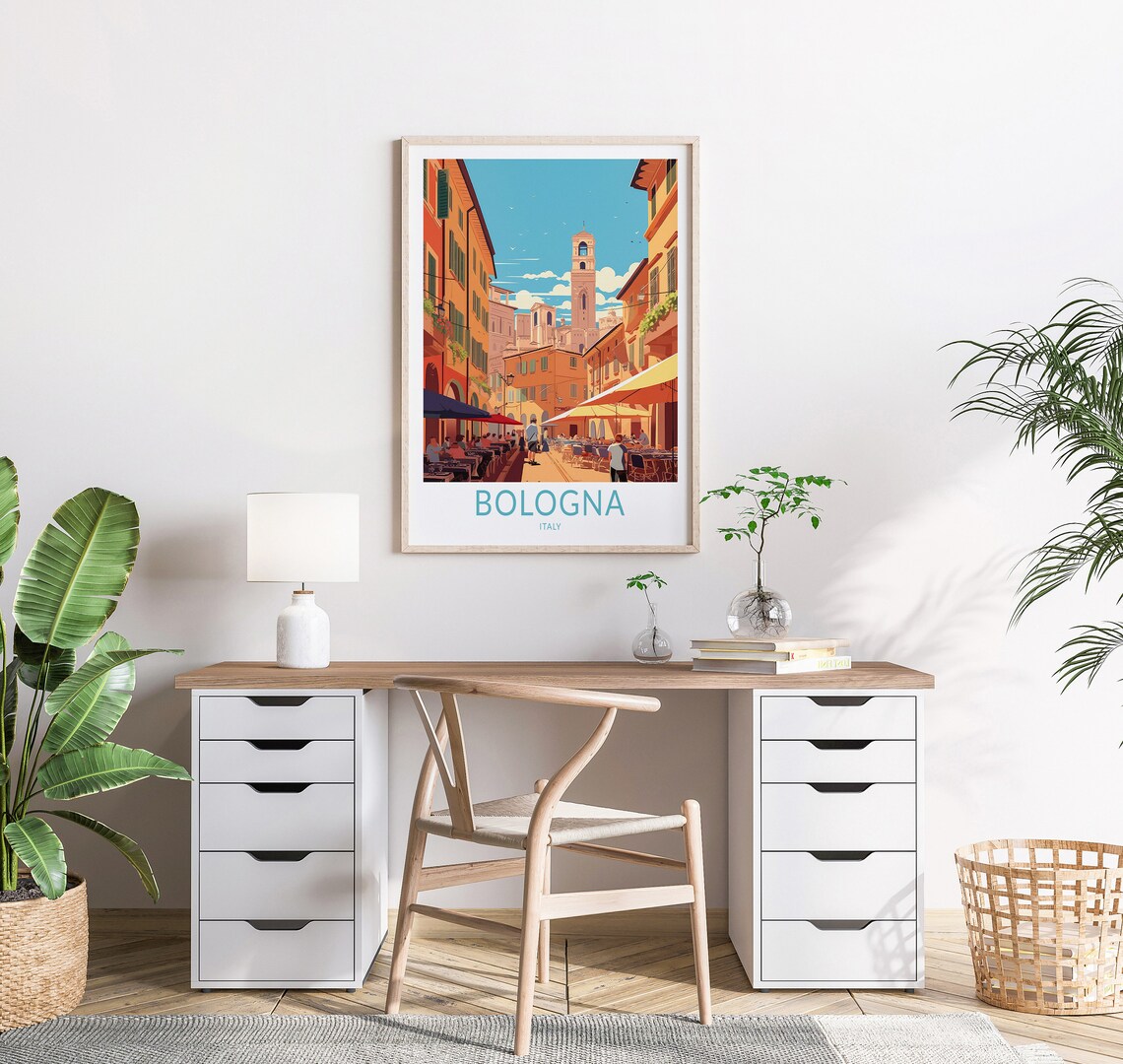 Bologna Travel Poster, Italy Travel Poster - Image 2