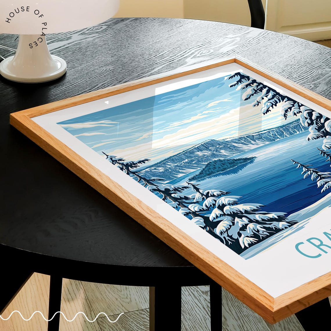 Crater Lake Travel Poster Crater Lake National Park Wall Art National Park Travel Print City Personalised Gifts Travel Gifts - Image 3
