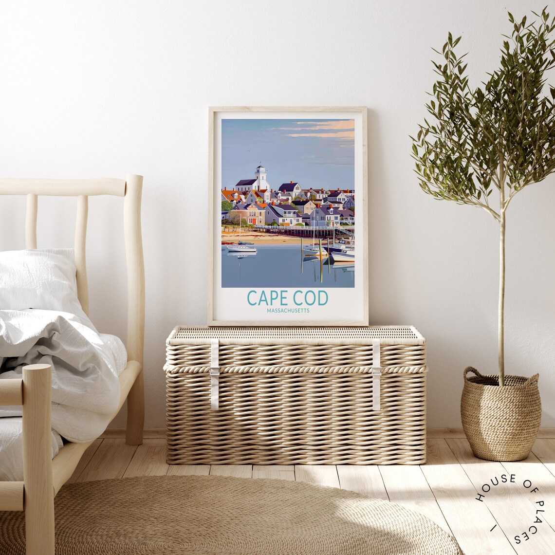 Cape Cod Travel Poster, Massachusetts Travel Poster - Image 3