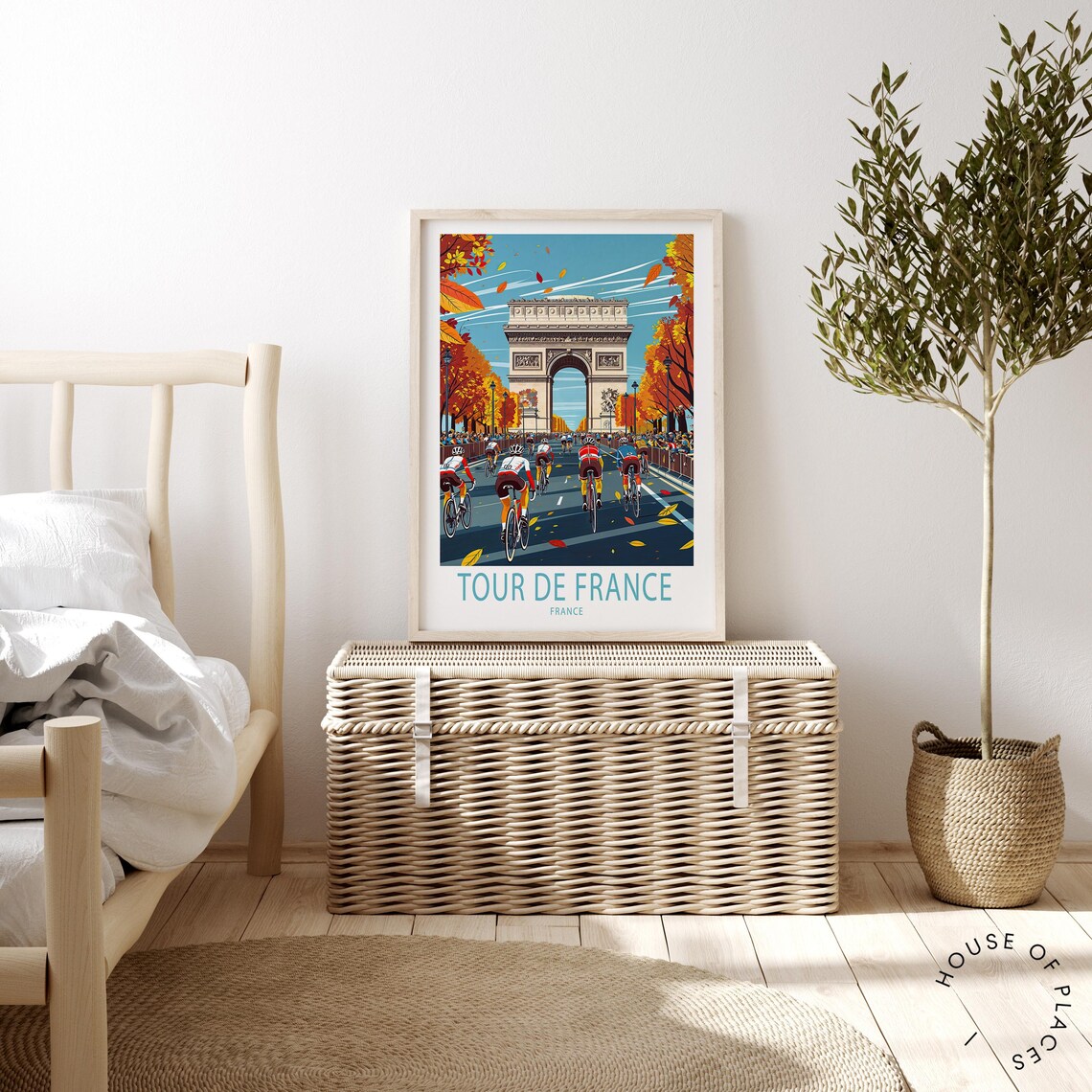 Tour De France Travel Poster, France Bicycle Race - Image 2