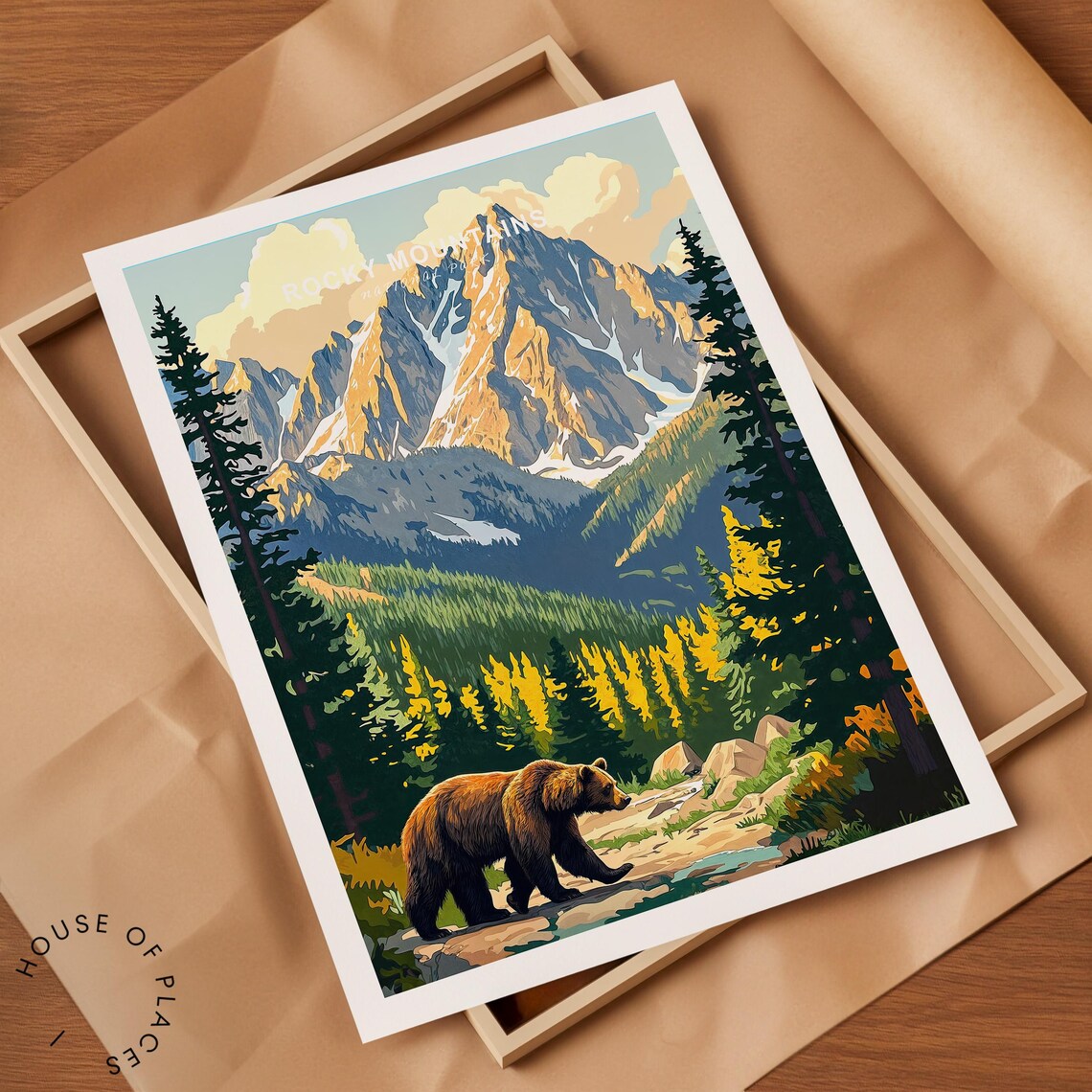 Rocky Mountains National Park Travel Poster - Image 2