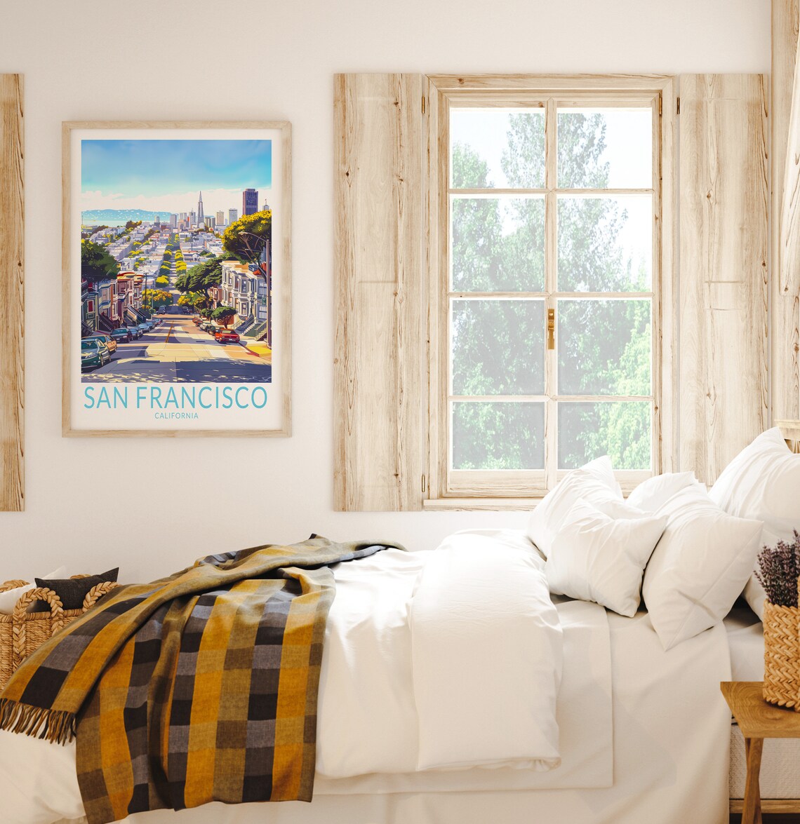 San Francisco Travel Poster, California Wall Art Print - Image 3
