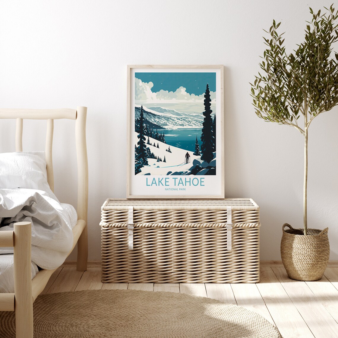 Lake Tahoe National Park Travel Poster, Wall Art Print - Image 3