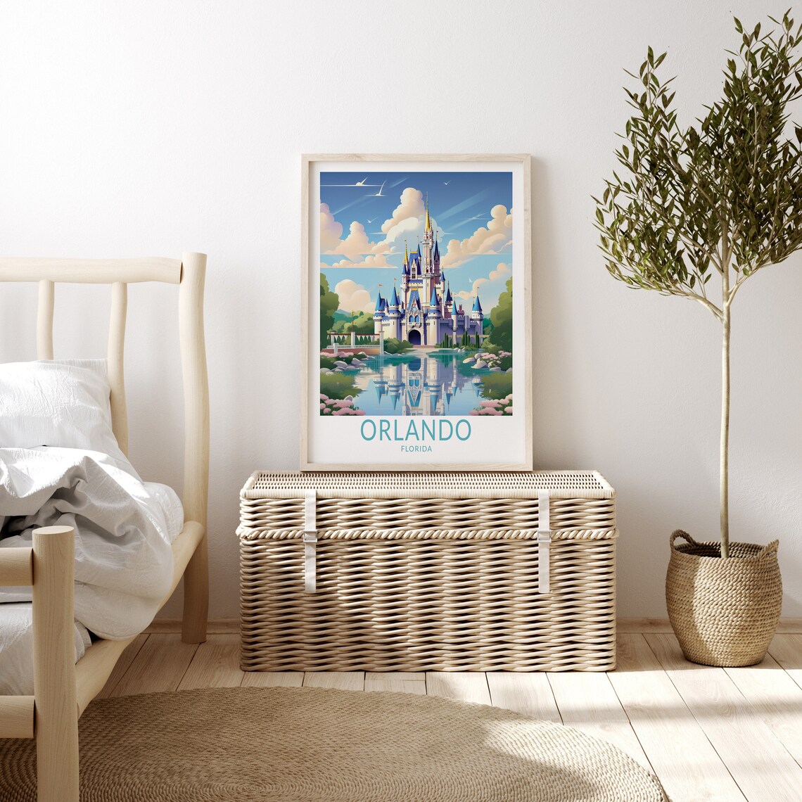 Orlando Florida Custom Travel Poster Print - Image 3