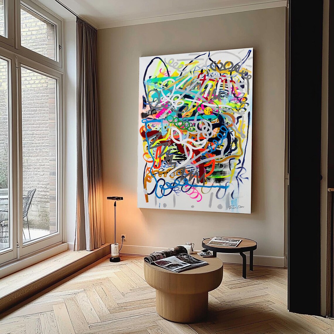 Ron Deri Modern Abstract Contemporary Art Print - Image 5
