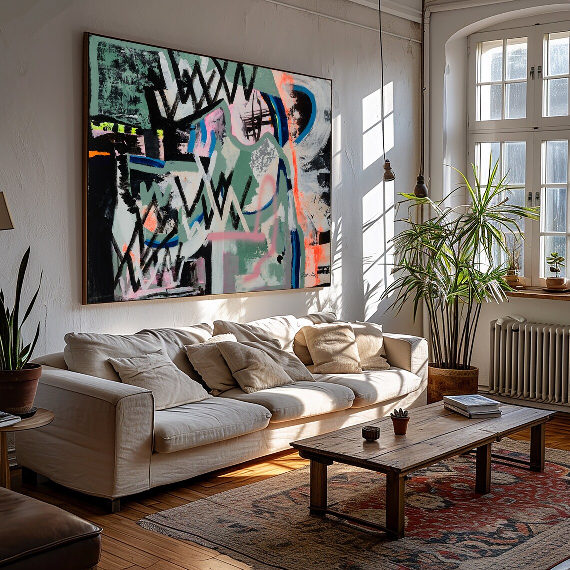 Ron Deri Abstract Composition, Modern Art Print - Image 2
