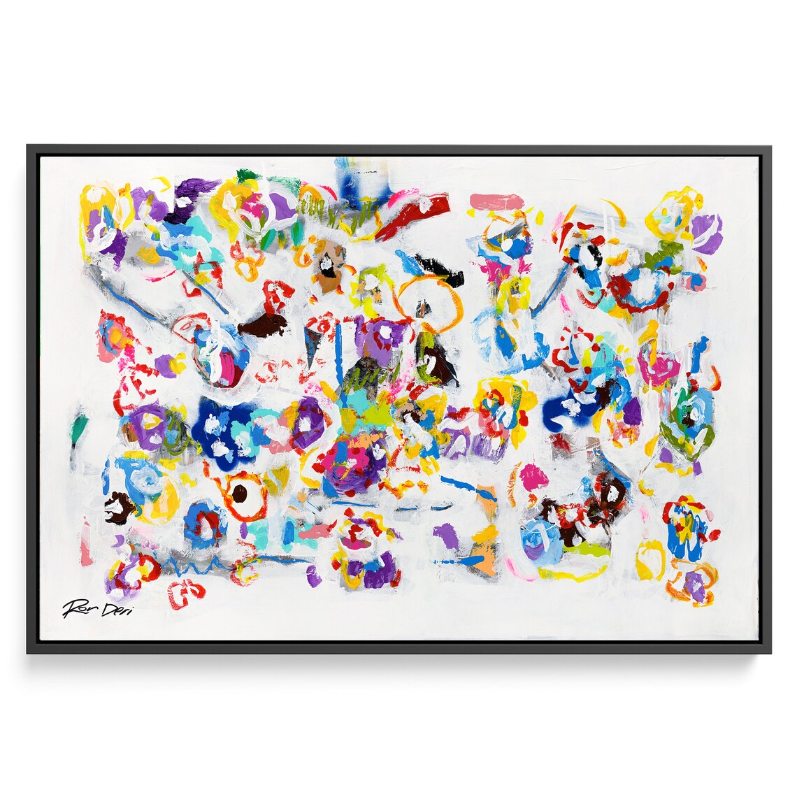 Abstract Flowers Modern Art Print, Contemporary - Image 4