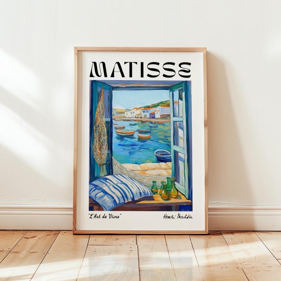 Henri Matisse Sea View, Coastal French Art Poster