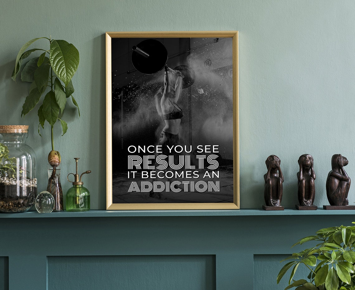Gym Wall Art Gym Poster Gym Quote Gym Dcor Home Gym Home Gym Dcor Home Gym Poster Inspired Poster Fitness Dcor Motivational Quote - Image 4