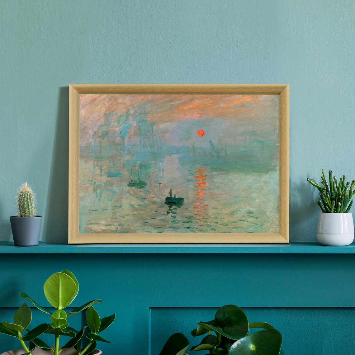 Claude Monet Impression Sunrise Harbor Famous Impressionist Art Print - Image 3