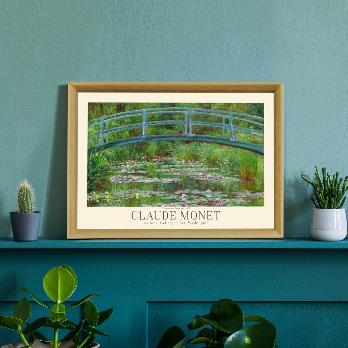 Claude Monet Japanese Footbridge Water Lilies Art Museum Poster Print - Image 3