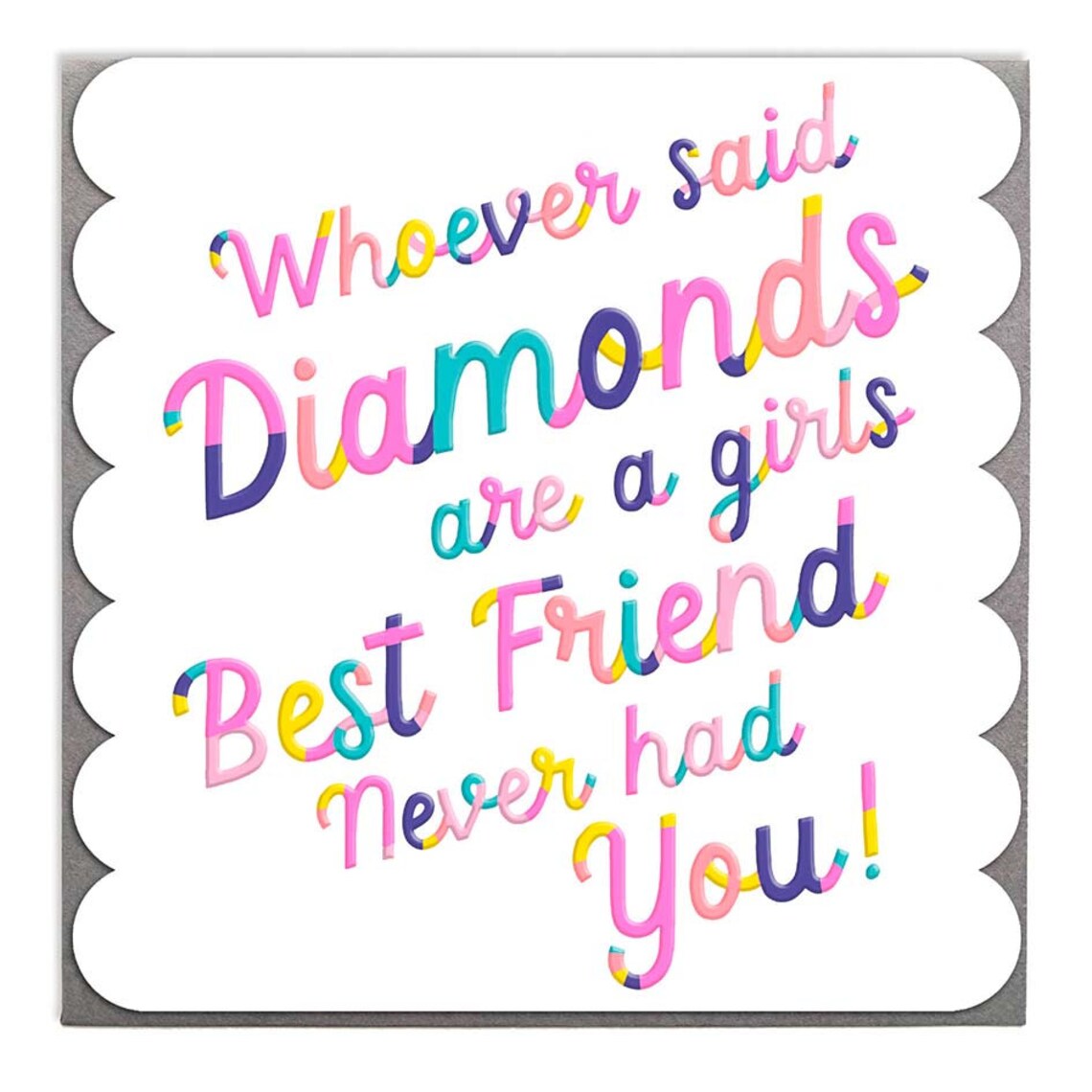 Diamonds Are a Girl's Best Friend Birthday Card Poster for Her