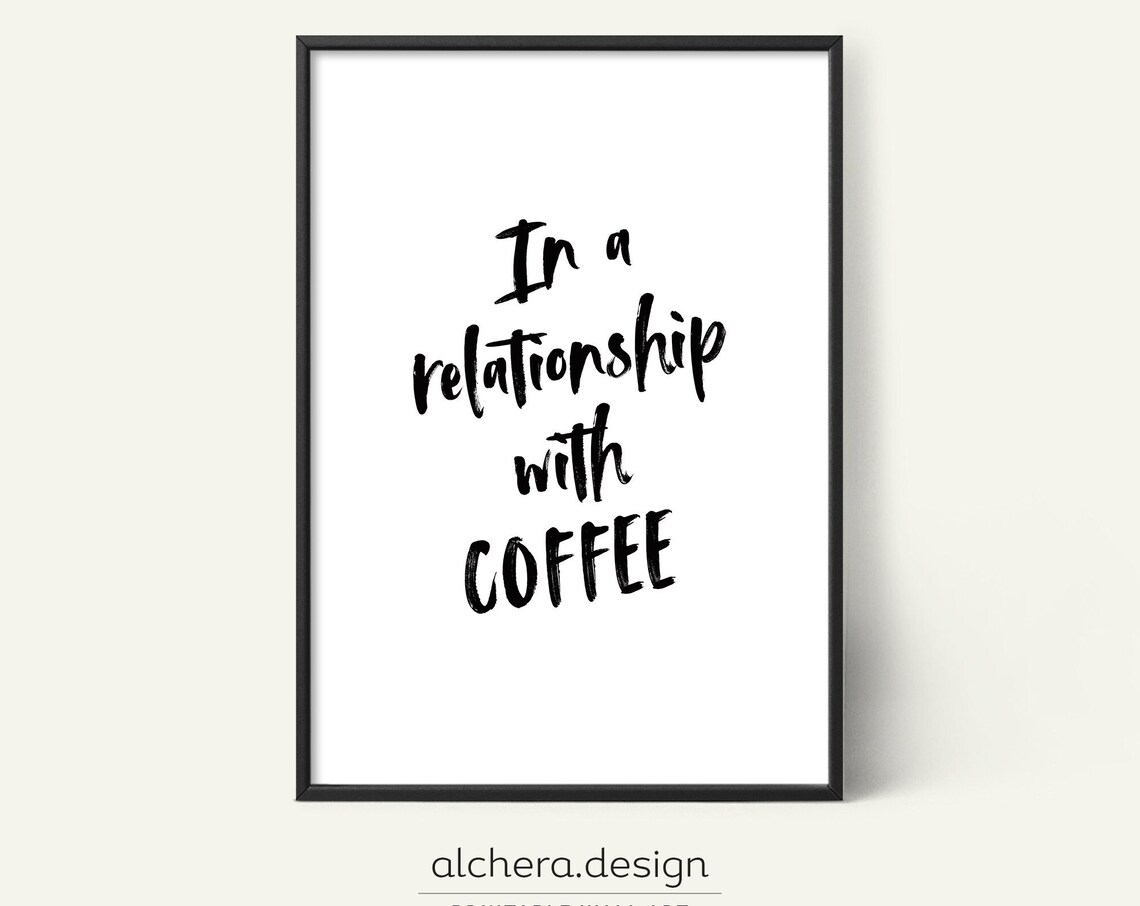 Coffee Lover Gifts Funny Coffee Wall Art Print