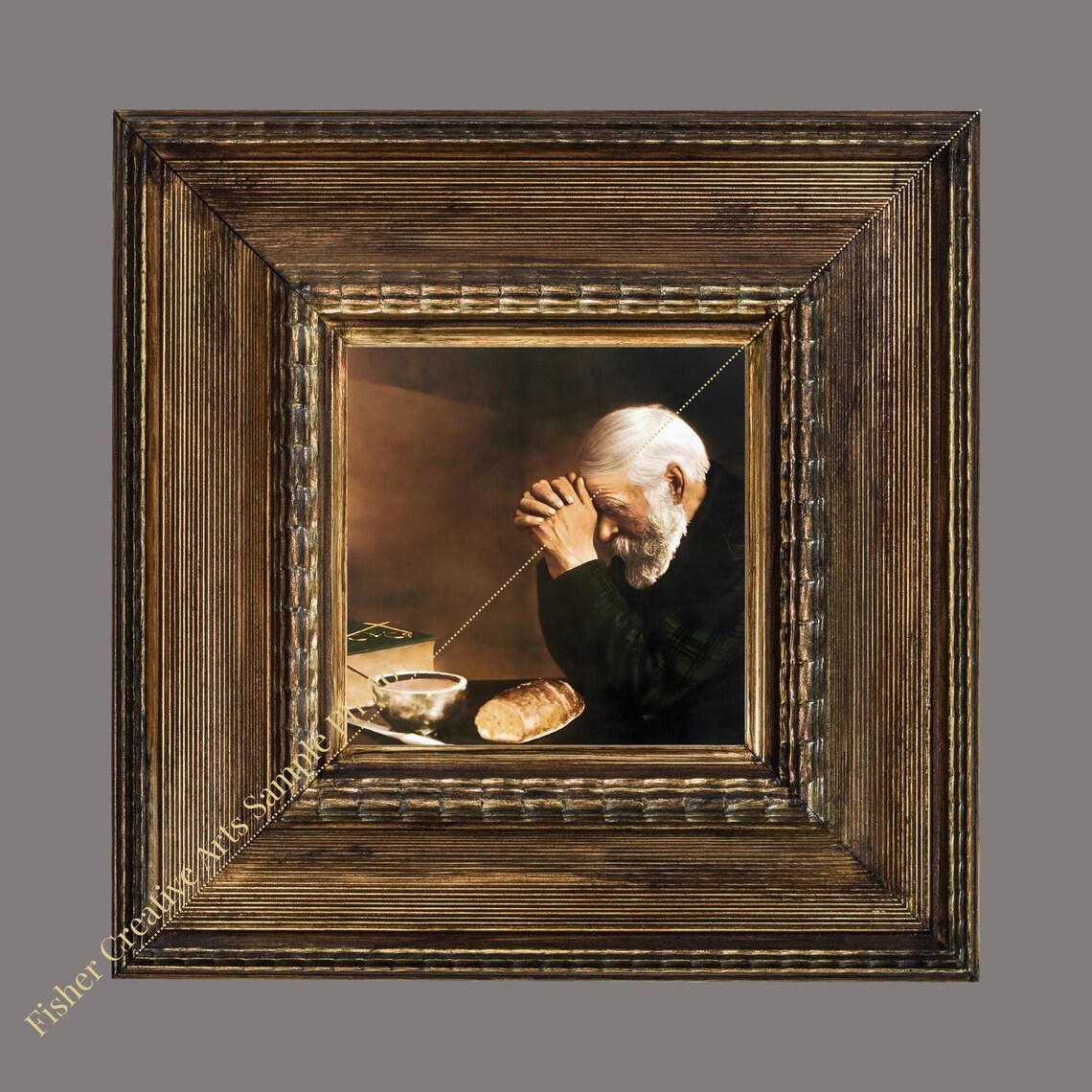Grace by Eric Enstrom, Vintage Christian Art Print - Image 2
