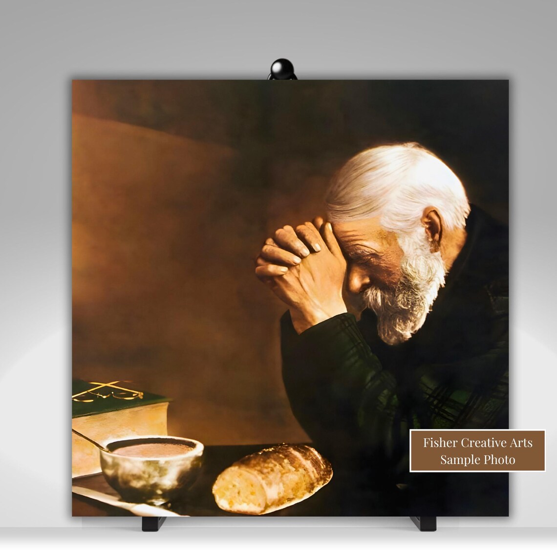 Grace by Eric Enstrom, Vintage Christian Art Print - Image 5