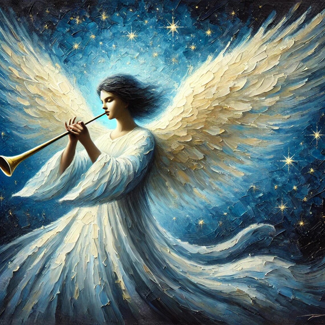 Christian Angel, Birth of Jesus Art Print - Image 4