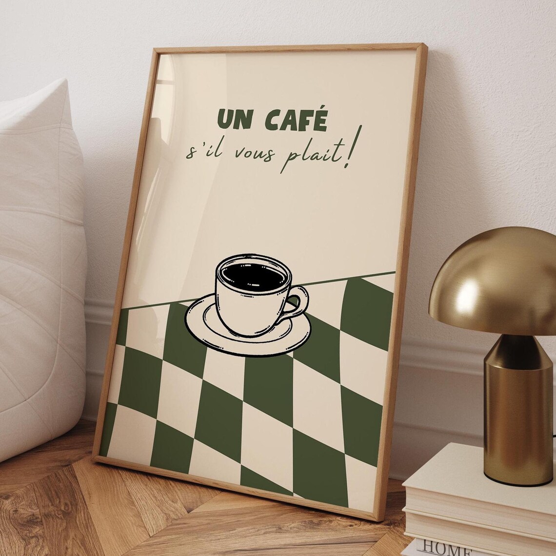 Un Cafe Sil Vous Plait French Cafe Travel Poster - Image 2