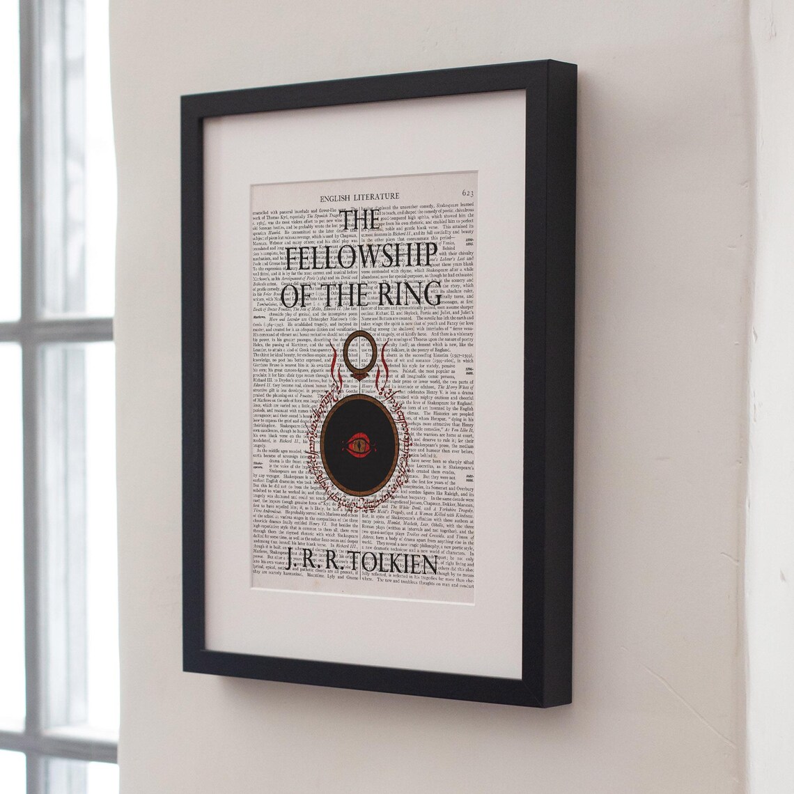 The Fellowship Of The Ring JRR Tolkien One Ring Fantasy Art Poster - Image 2