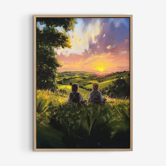 Old Friends in the Shire Sunset Poster