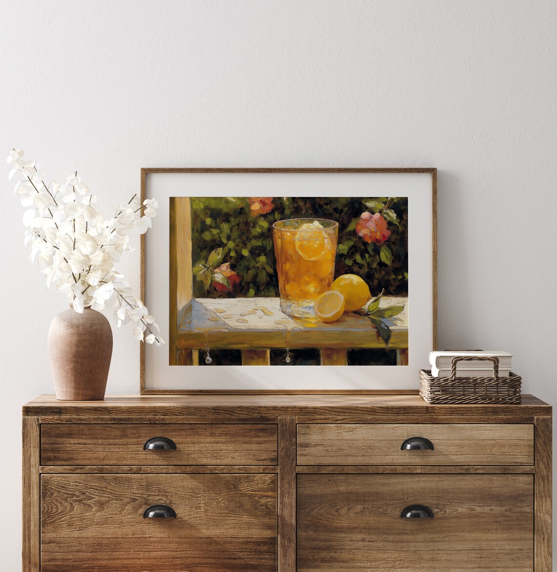Iced Tea Porch Scene Vintage Afternoon Art Print - Image 3