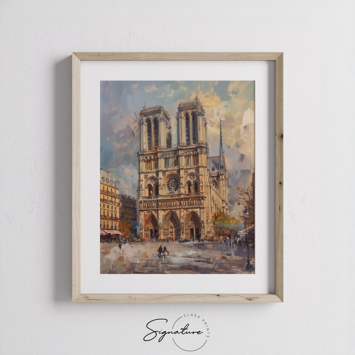 Notre Dame Cathedral Paris Gothic Landmark Cityscape Art Poster - Image 3