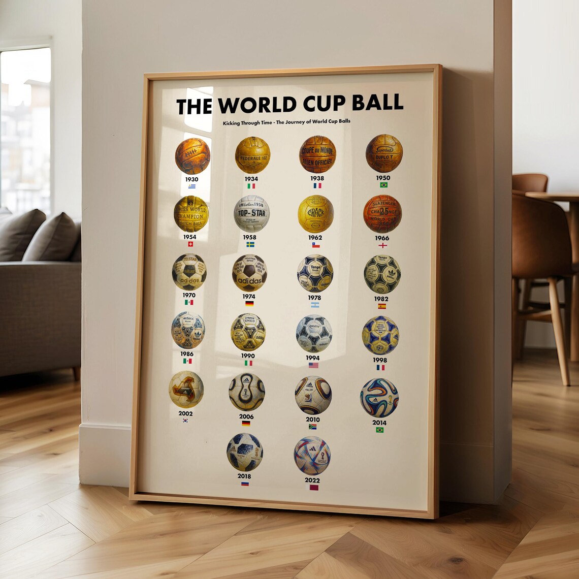 World Cup Ball Football Development Art Print