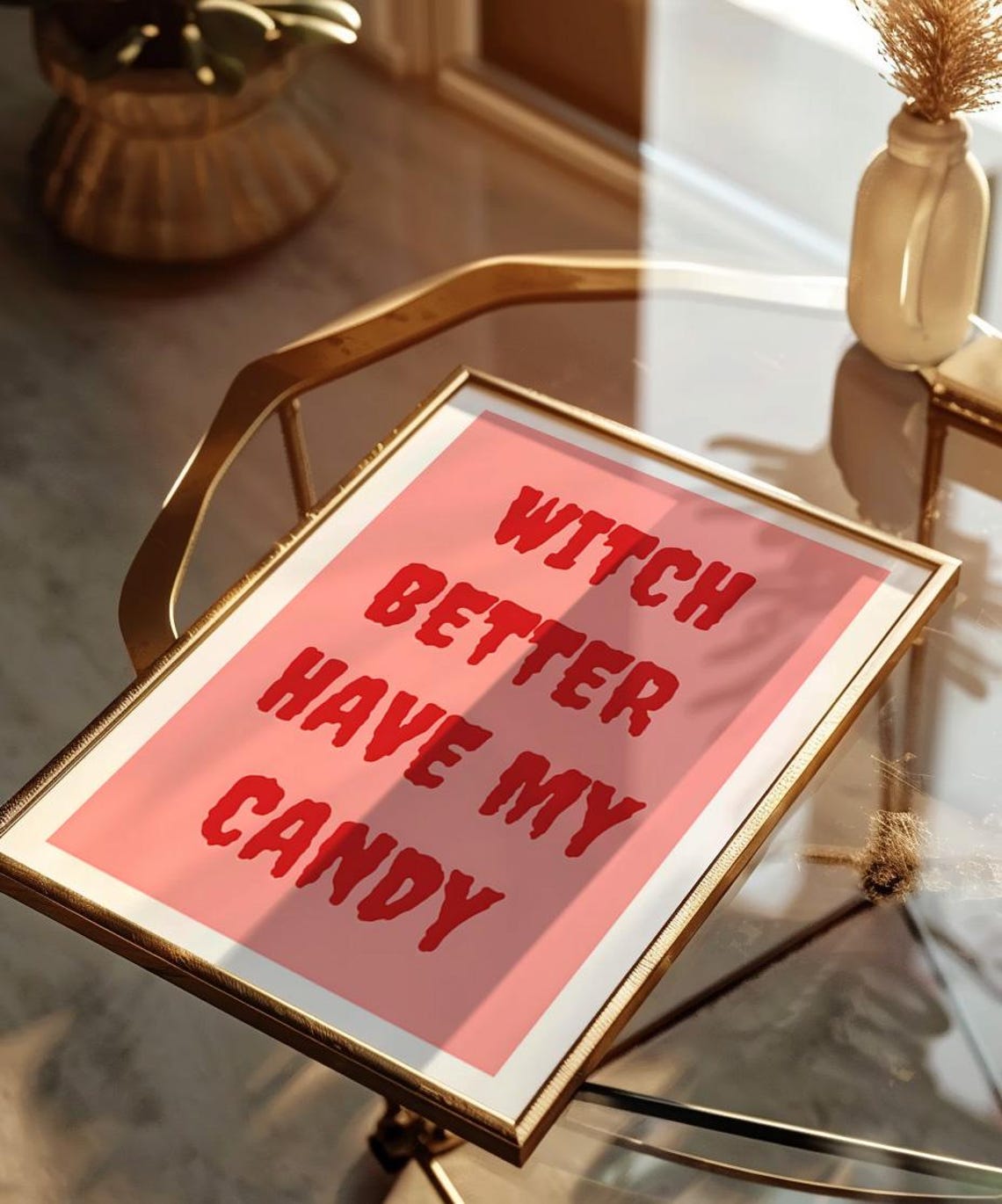Witch Better Have My Candy Funny Red Halloween Typography Poster - Image 4