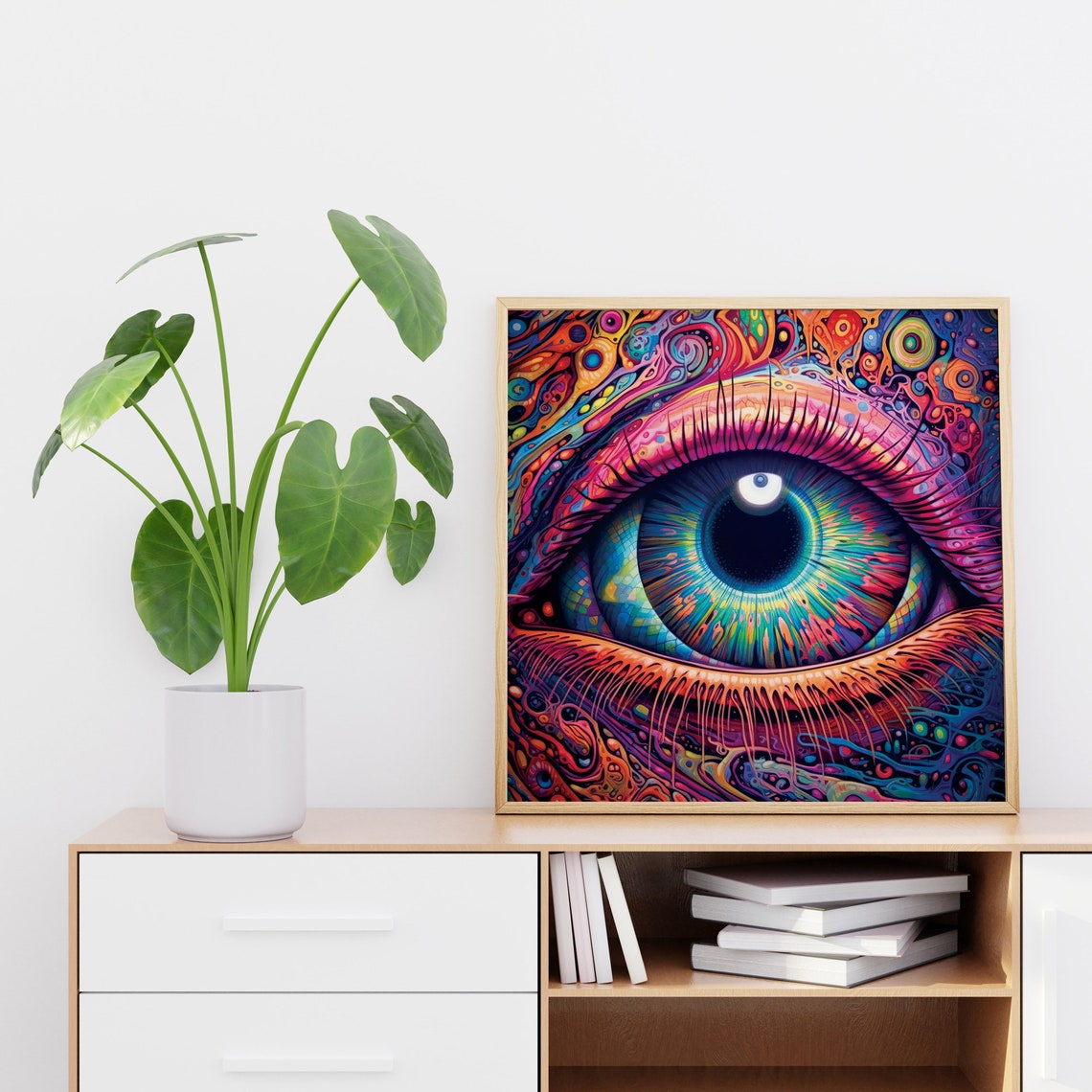 Psychedelic Eye Close Up Trippy Colorful Visionary Art Poster - Image 3